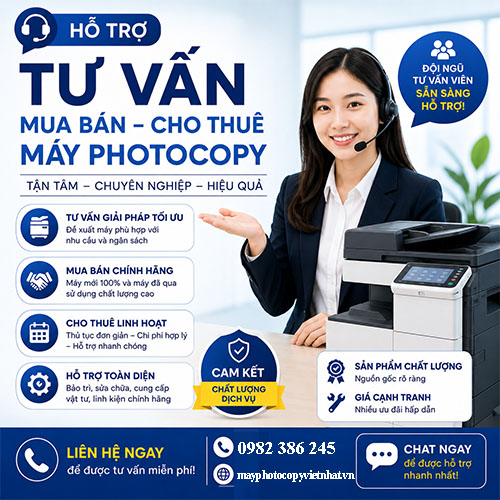 TƯ vấn cho thuê máy photocopy